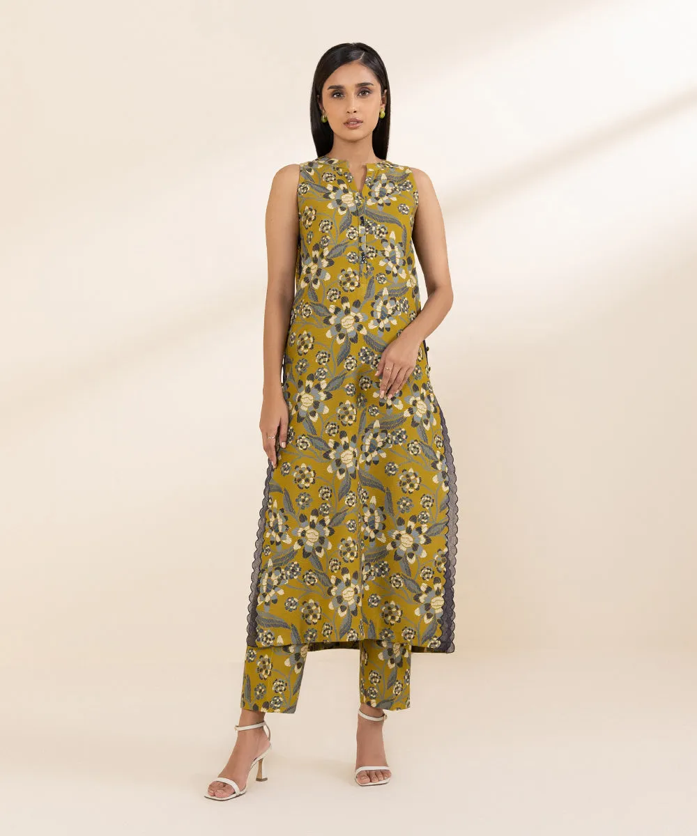 2 Piece - Printed Light Khaddar Suit