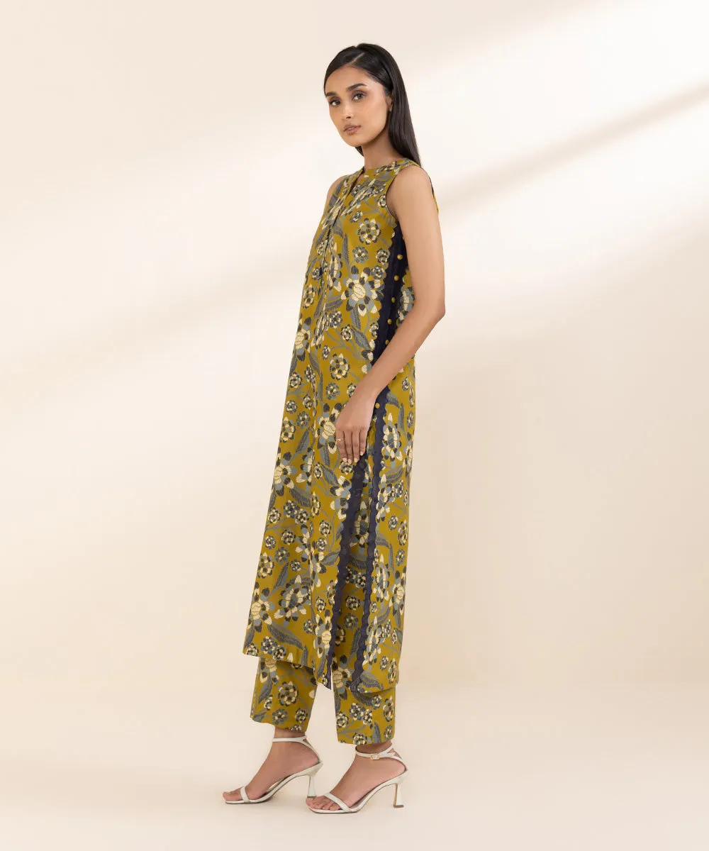 2 Piece - Printed Light Khaddar Suit