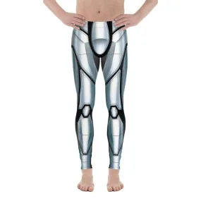 3D Iron Metal Armor Men's Leggings