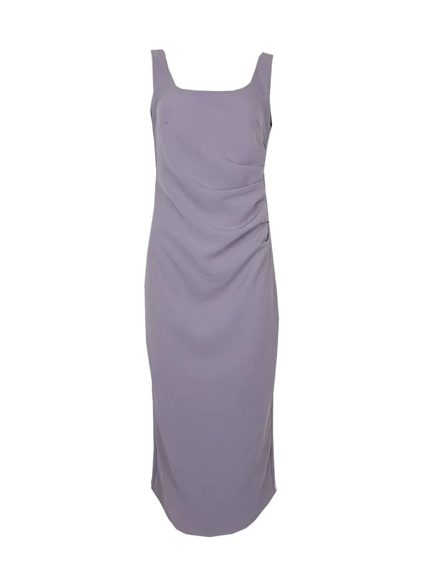 7240004 Shoulders Strap Dress *Purple