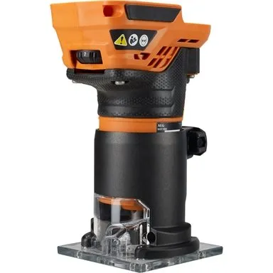 AEG 18V 1⁄4” Brushless Trim Router - Skin Only / Orange