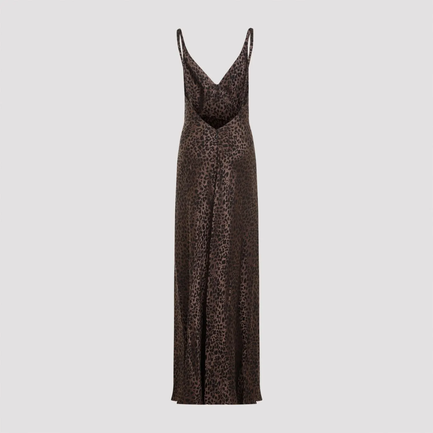 ALEXANDER MCQUEEN Leopard Jacquard Long Dress for Women