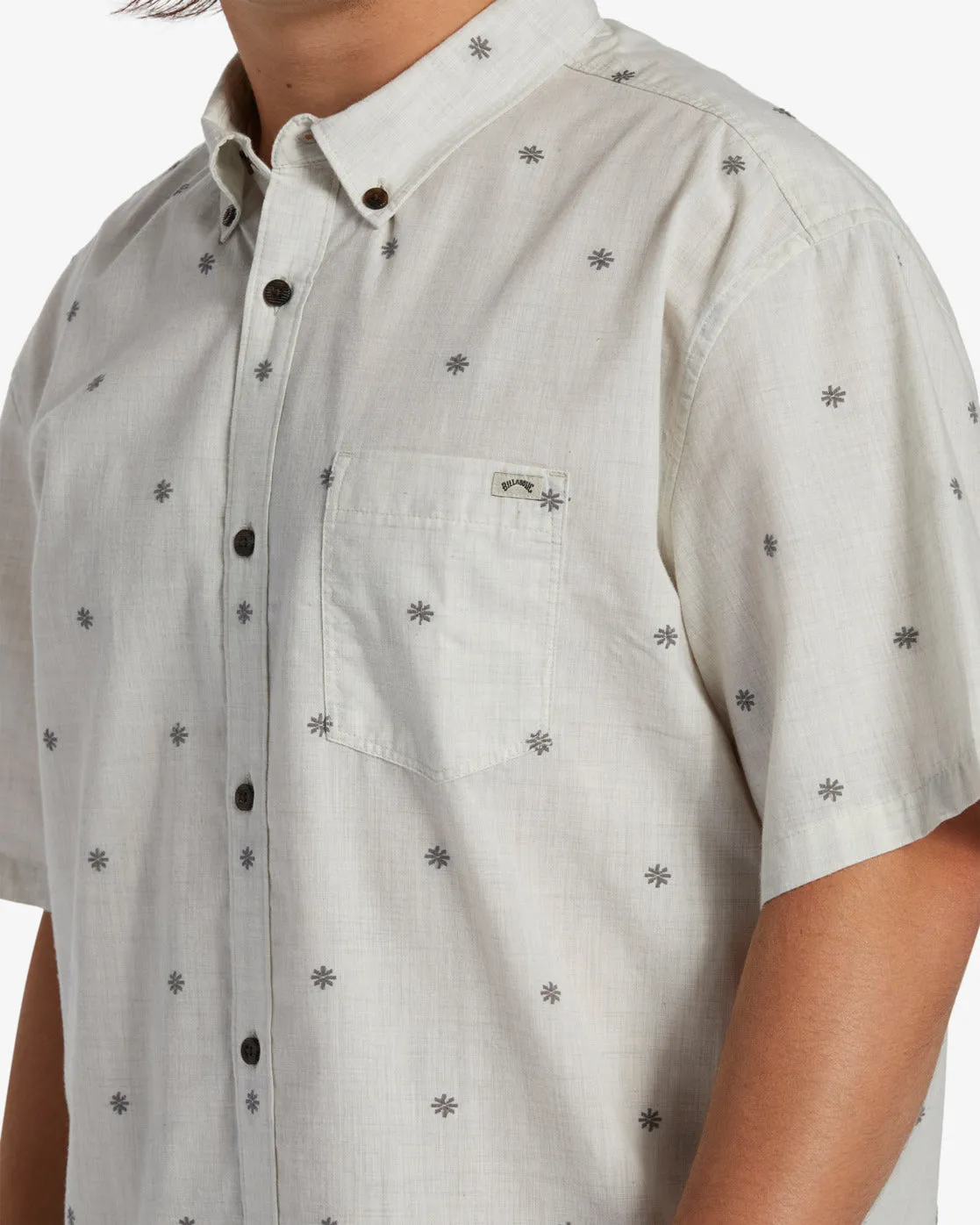 All Day Jacquard Short Sleeve Shirt - Chino