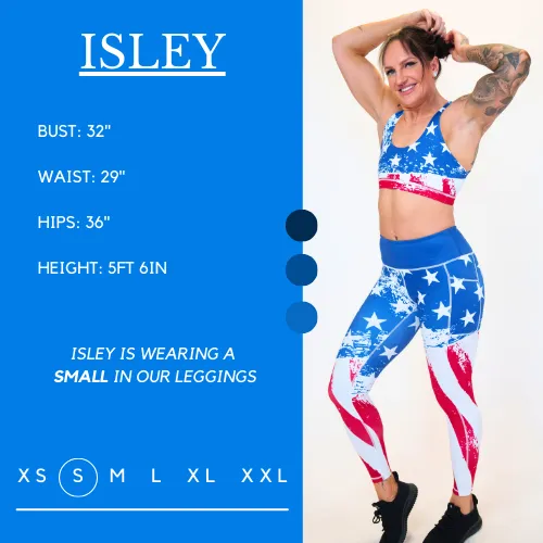 American Flag Leggings