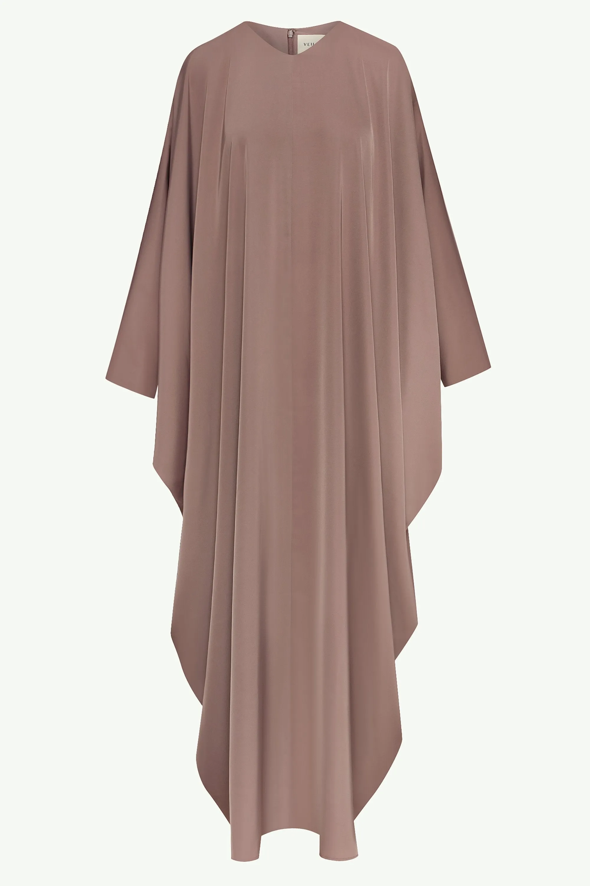 Anisa Satin Kaftan - Deep Taupe