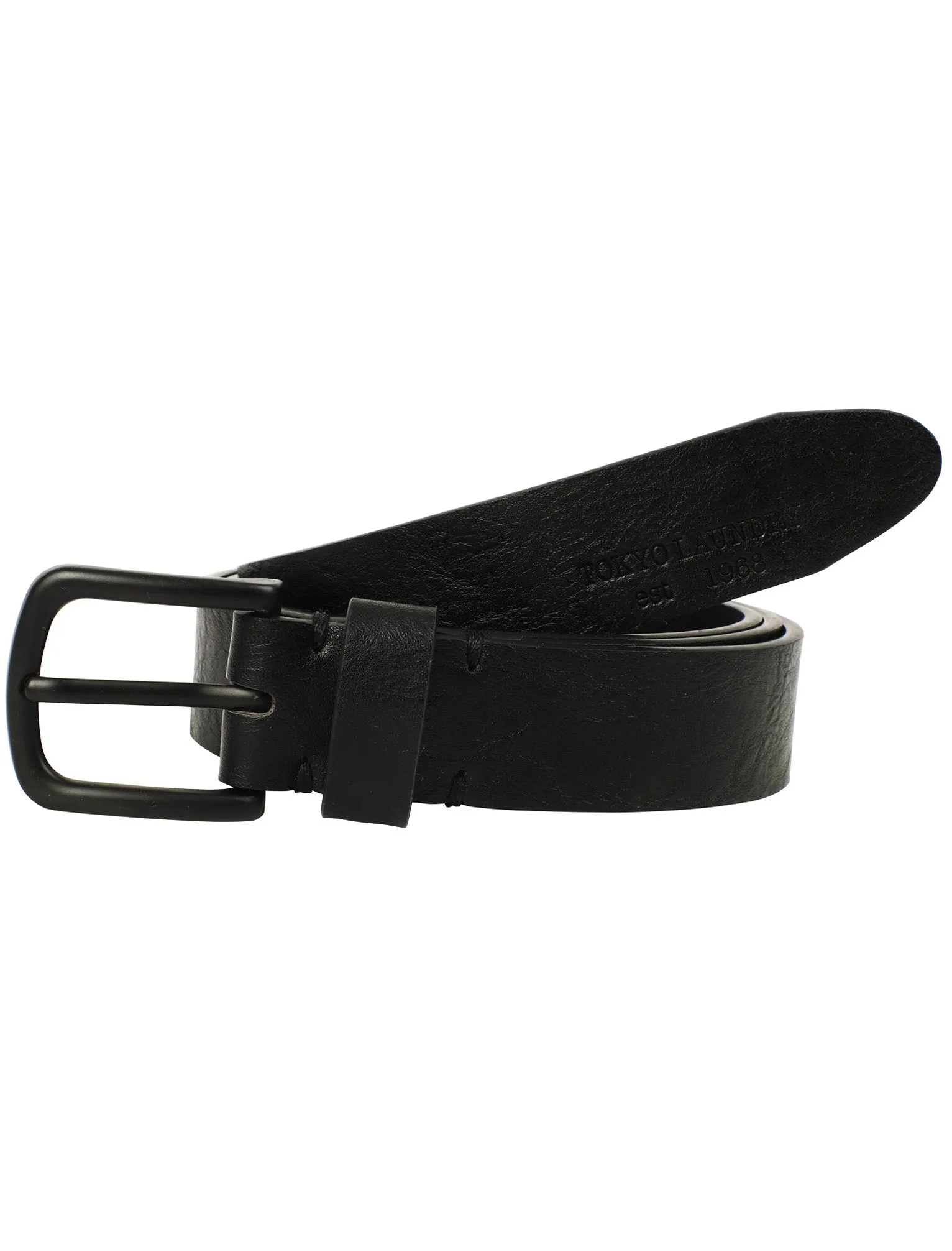 Atlas Faux Leather Belt In Black - Tokyo Laundry