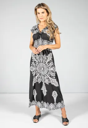 Aztec Print Maxi Dress