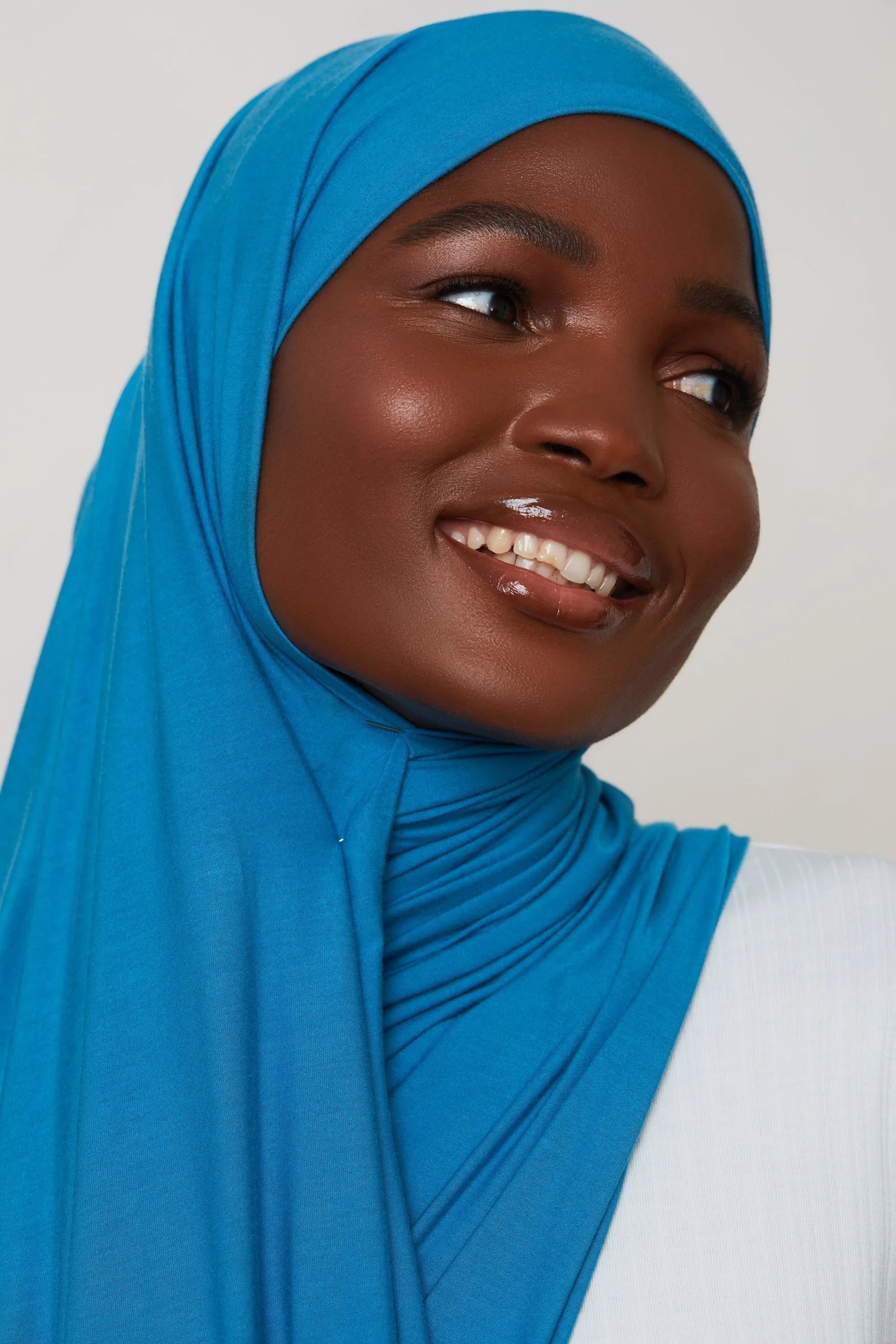 Bamboo Jersey Hijab - Sea of Belize