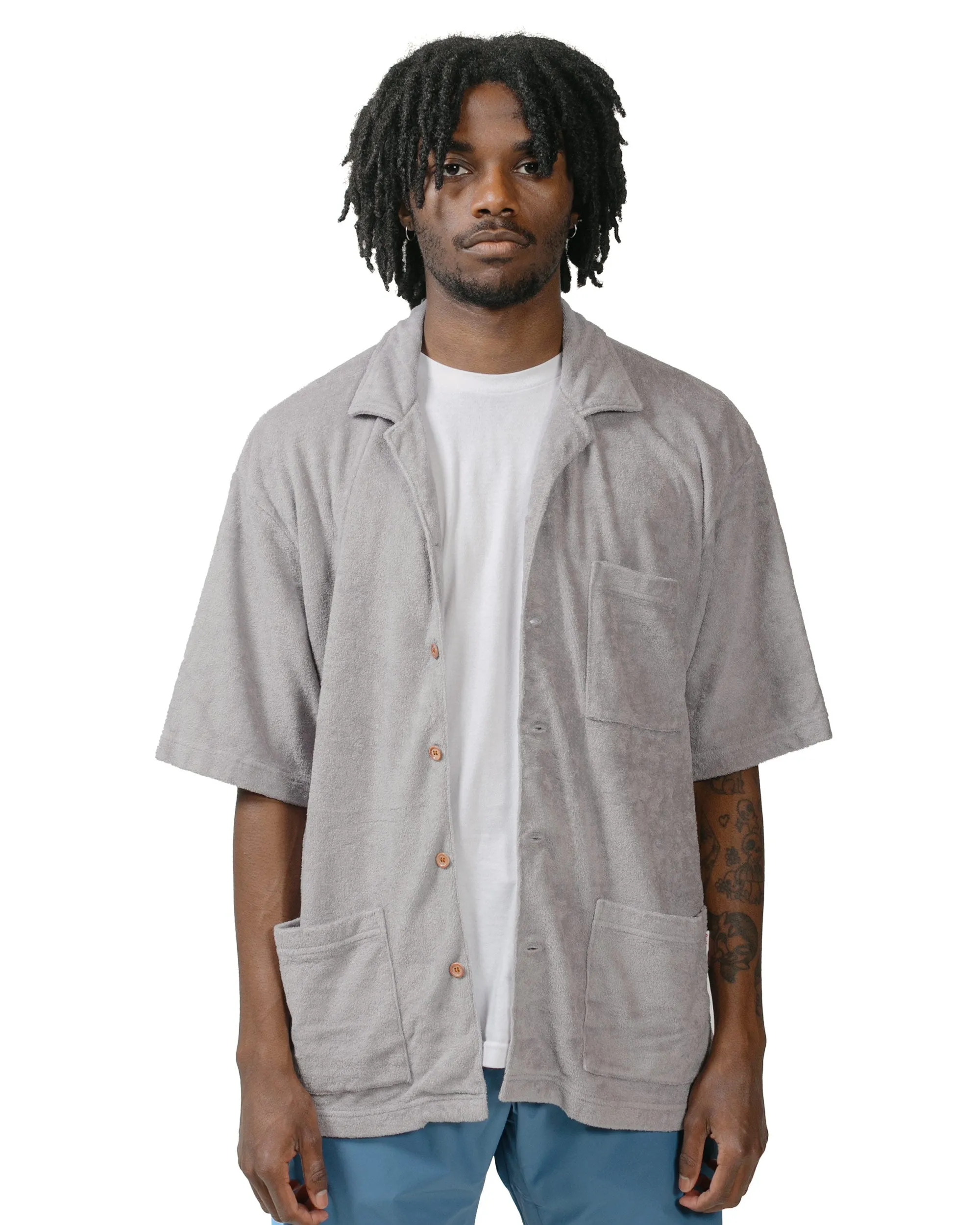 Battenwear Lounge Shirt Light Grey