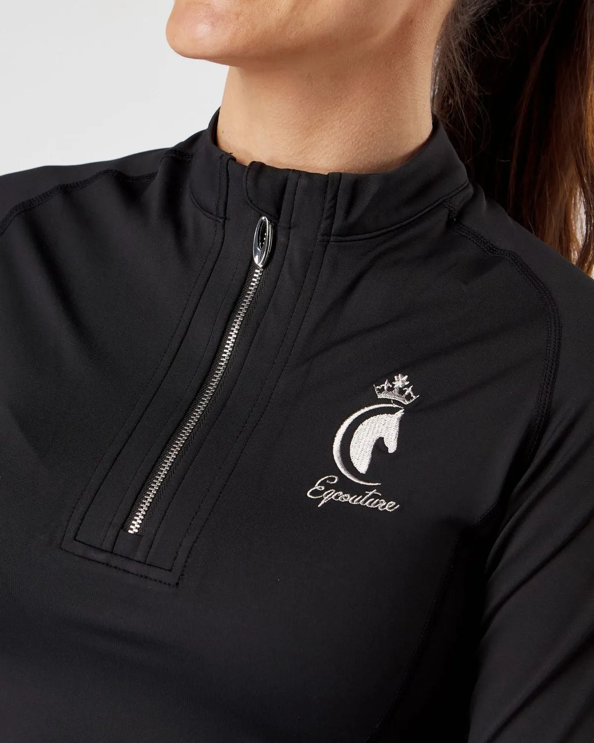 Black Equestrian Technical Base Layer - CLASSIC BLACK