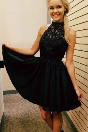 Black Homecoming Dresses,Short Prom Dresses,Party Dresses Short for Girls, SH34