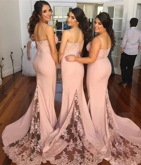 Blush Pink Bridesmaid Dresses,Cheap Long Bridesmaid Gowns, Wedding Party Dresses,M31