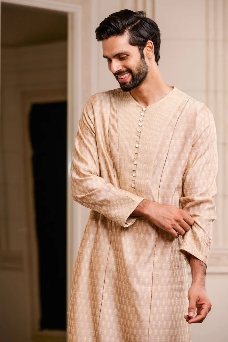 Buta Jacquard Kurta Set