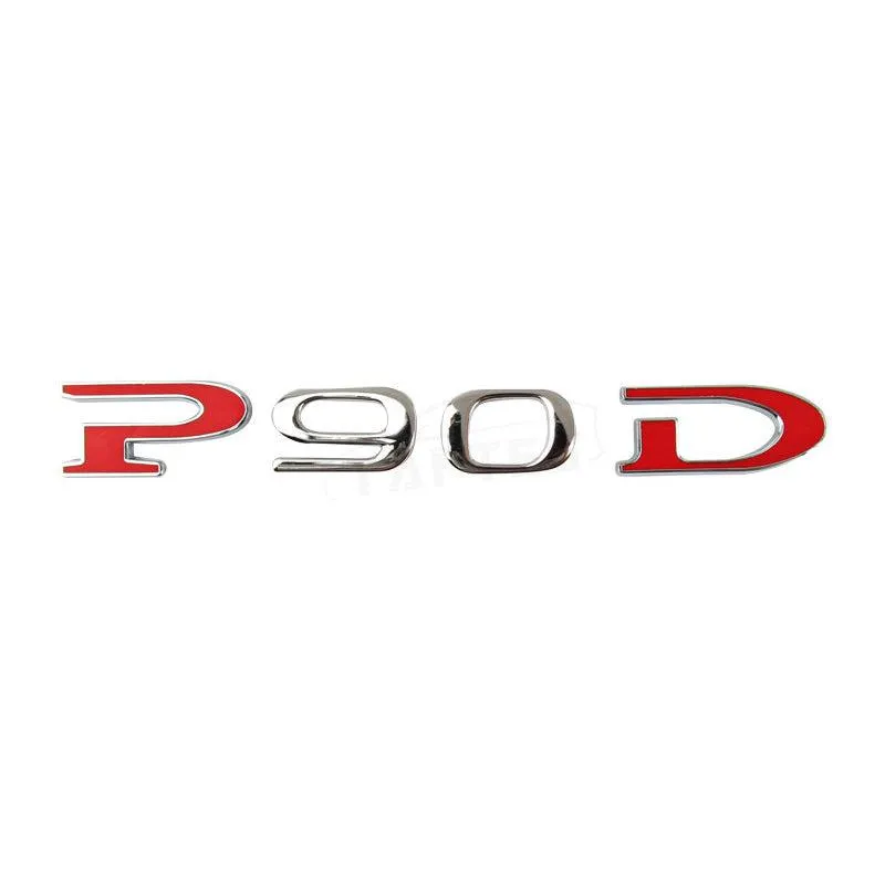 Car Tail P90D And P100D Letter Sticker for Tesla Model S