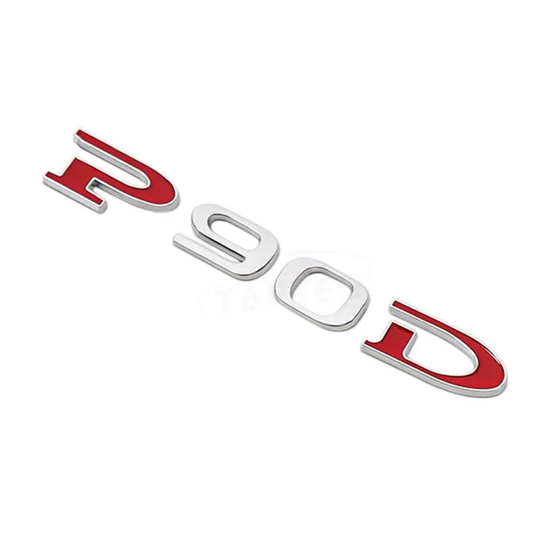 Car Tail P90D And P100D Letter Sticker for Tesla Model S