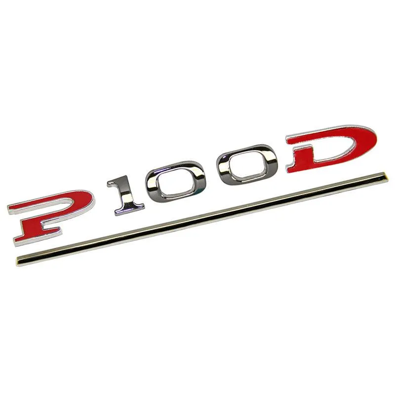 Car Tail P90D And P100D Letter Sticker for Tesla Model S