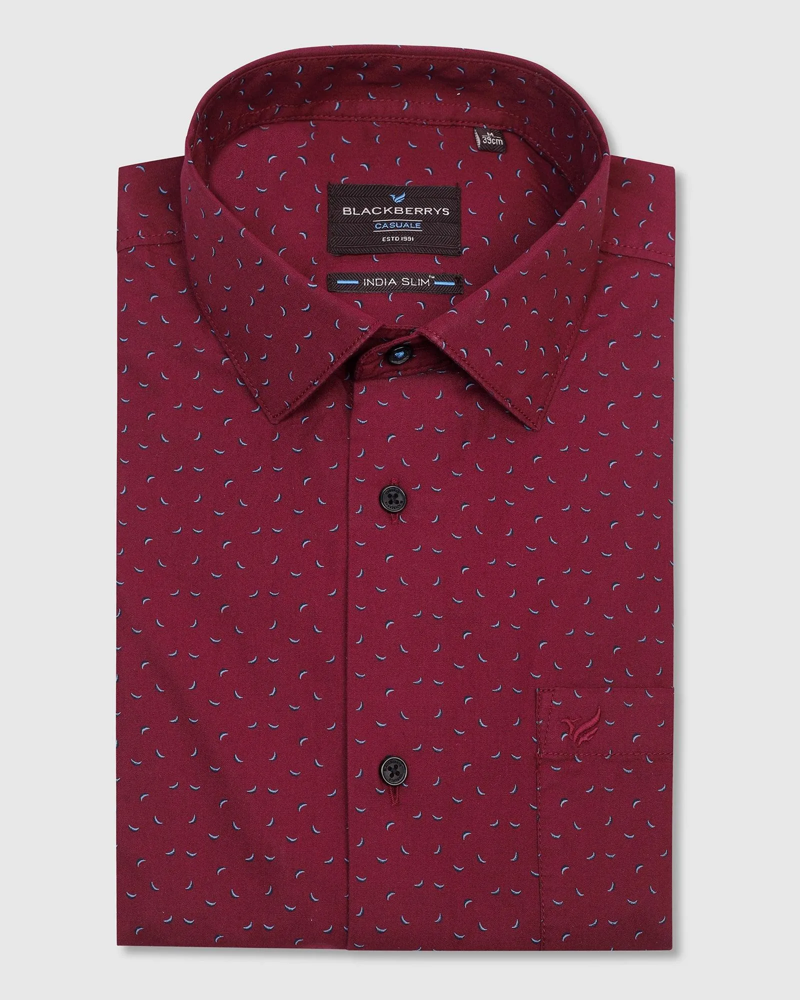 Casual Red Printed Shirt - Crimp