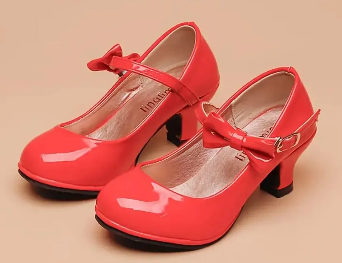 Chic Bowknot High Heel Shoes for Girls