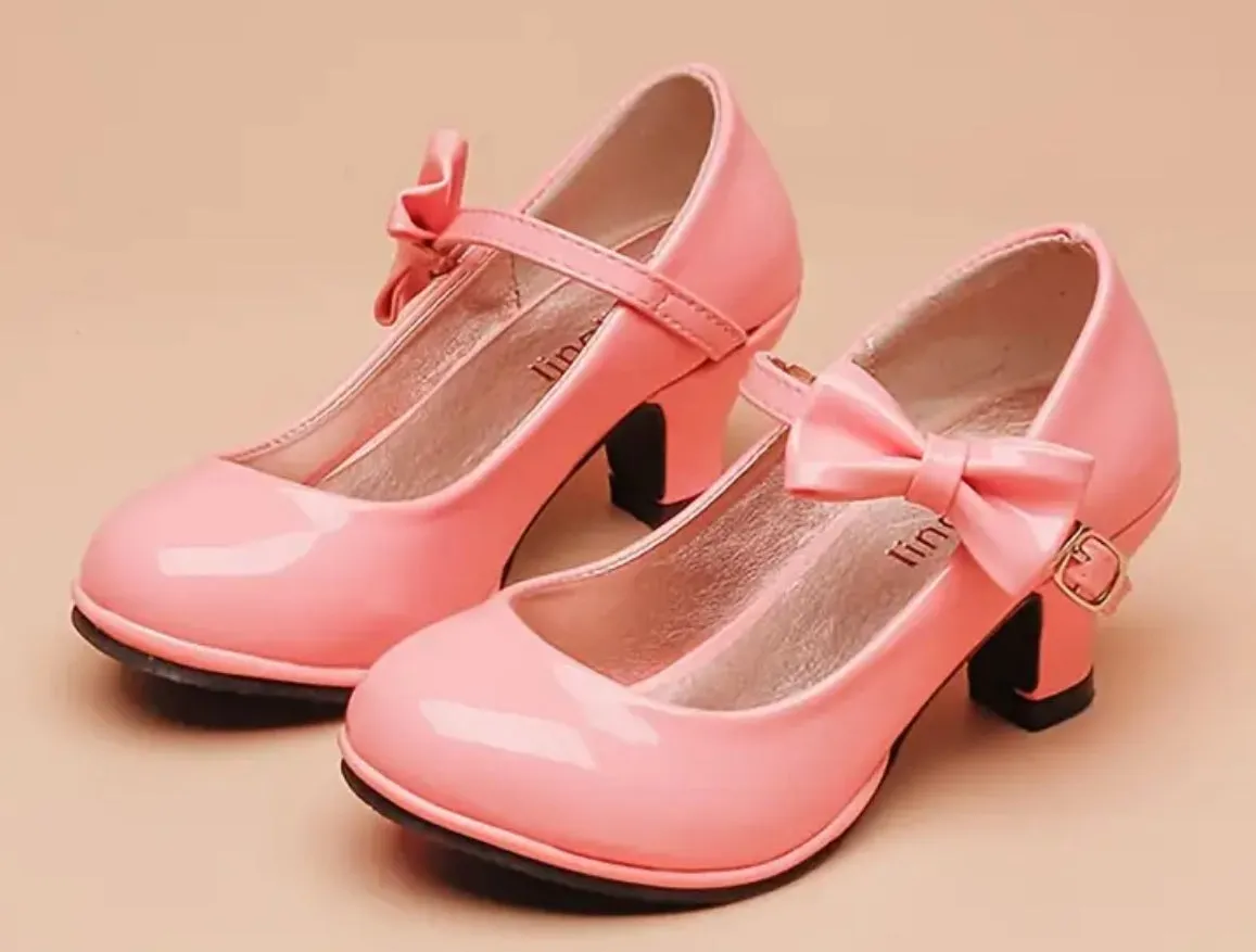 Chic Bowknot High Heel Shoes for Girls