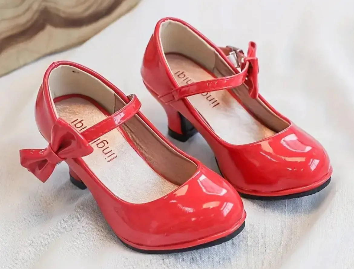 Chic Bowknot High Heel Shoes for Girls