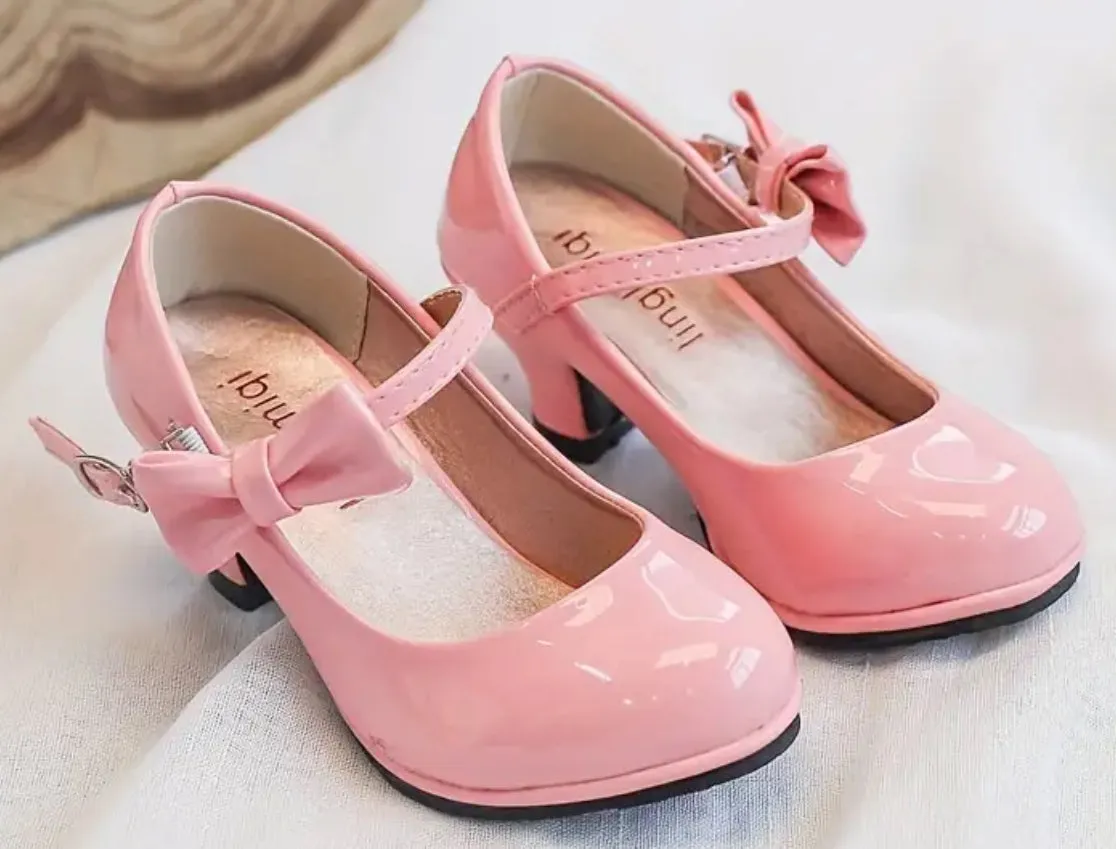 Chic Bowknot High Heel Shoes for Girls