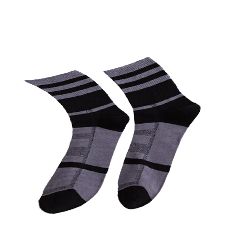 Chokore Dark Grey And Black Men's Cotton Socks