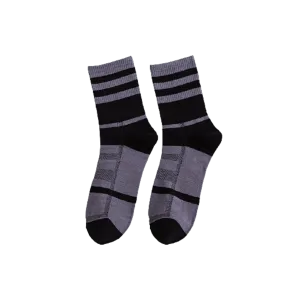 Chokore Dark Grey And Black Men's Cotton Socks