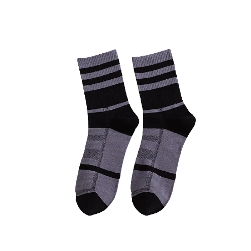 Chokore Dark Grey And Black Men's Cotton Socks