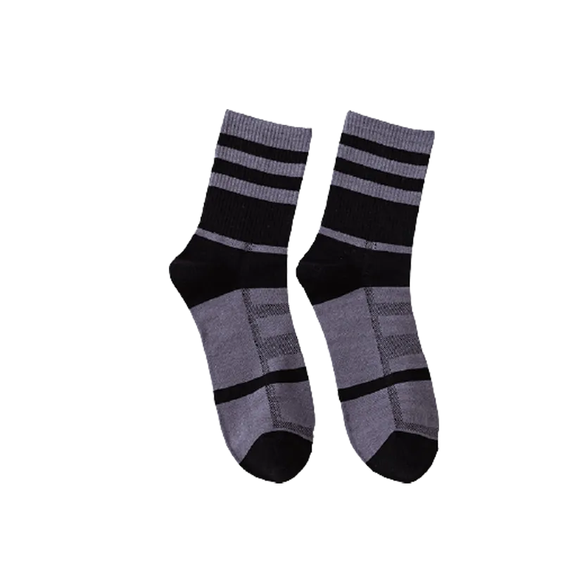 Chokore Dark Grey And Black Men's Cotton Socks