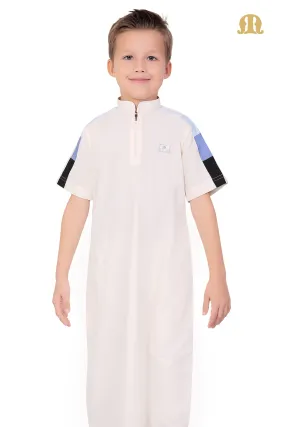 Chroma Half Sleeve Thobe for Boys