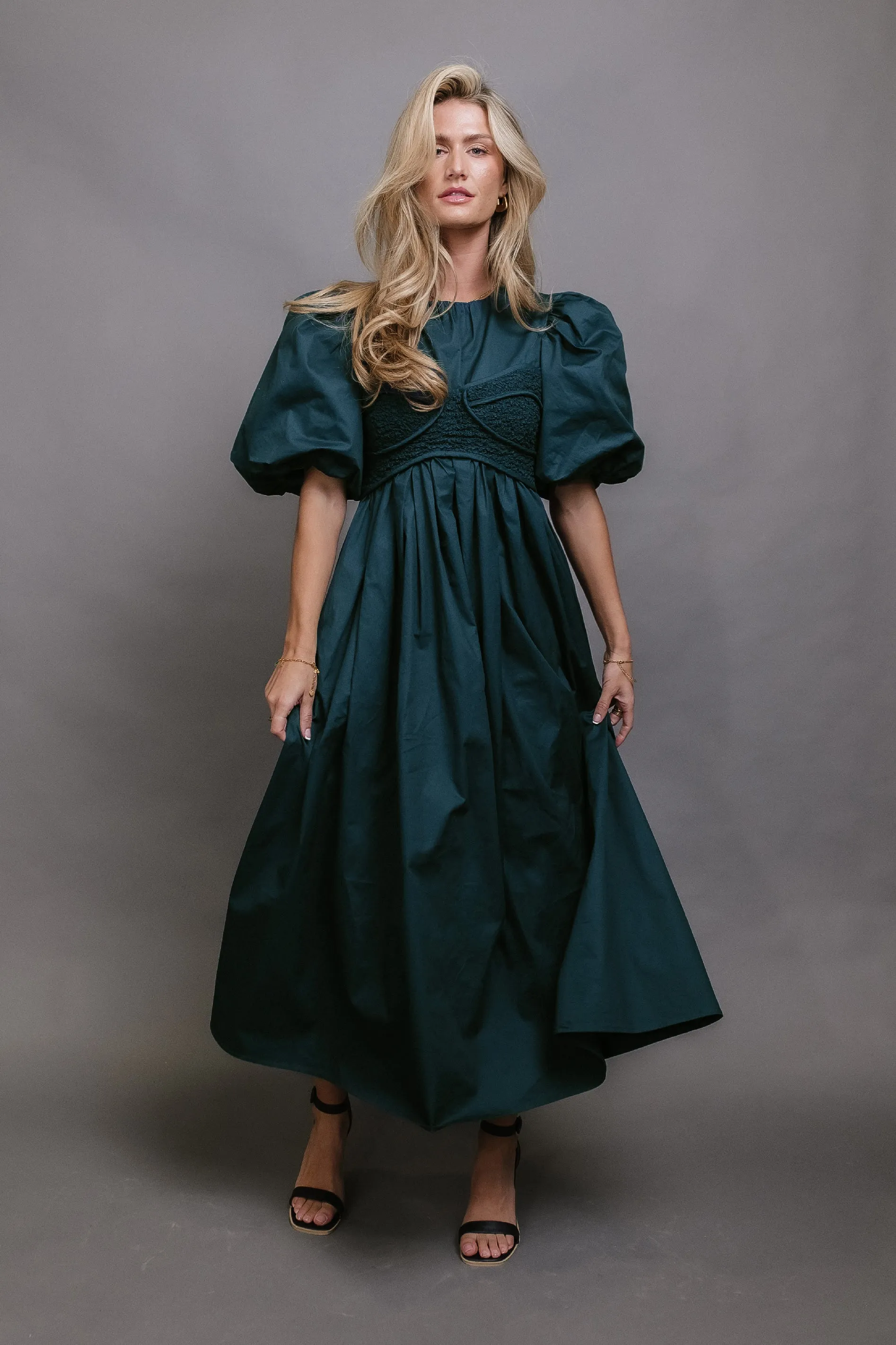 Claire Maxi Dress in Teal - FINAL SALE