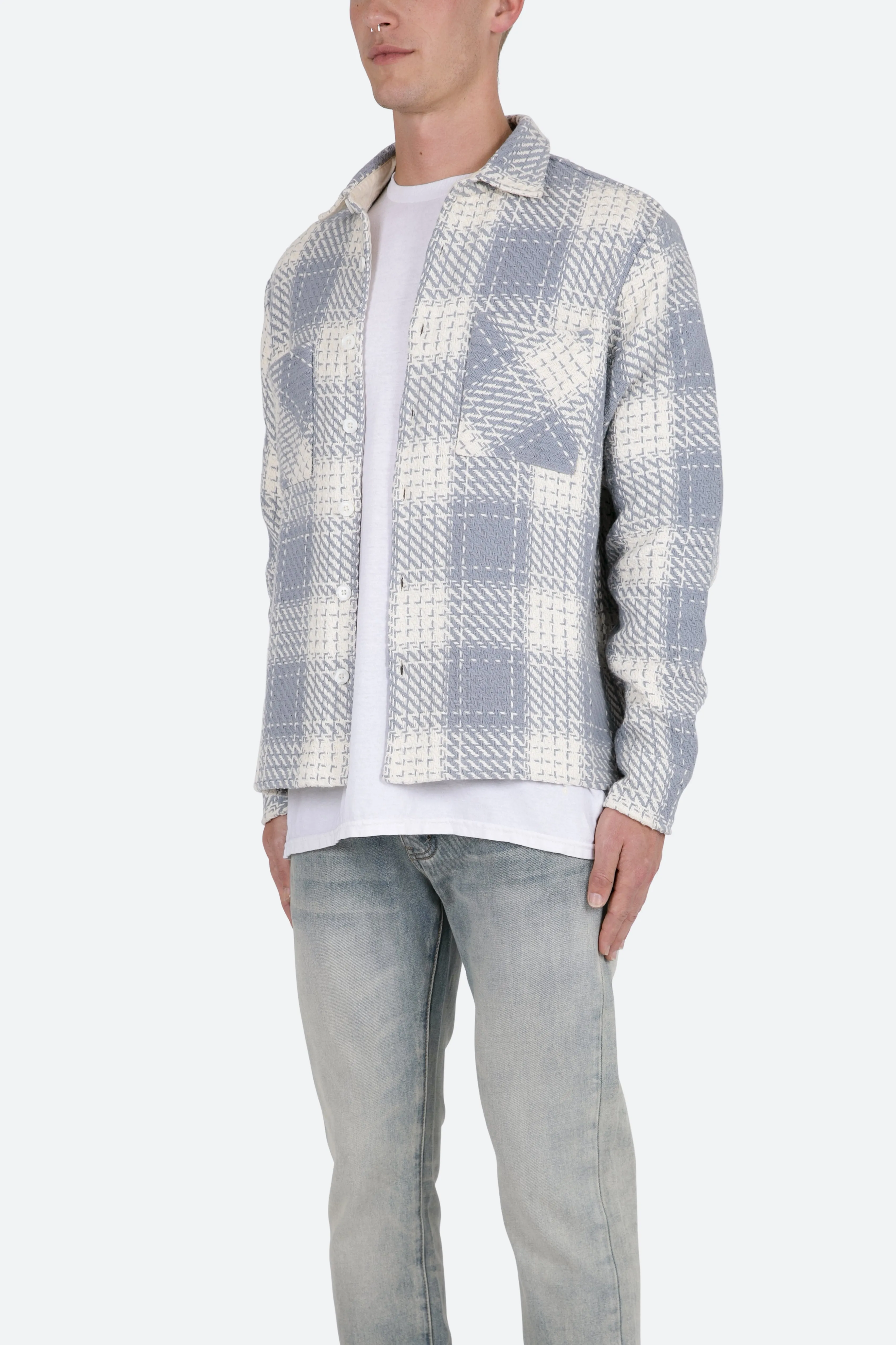 Classic Flannel Shirt - Blue/White