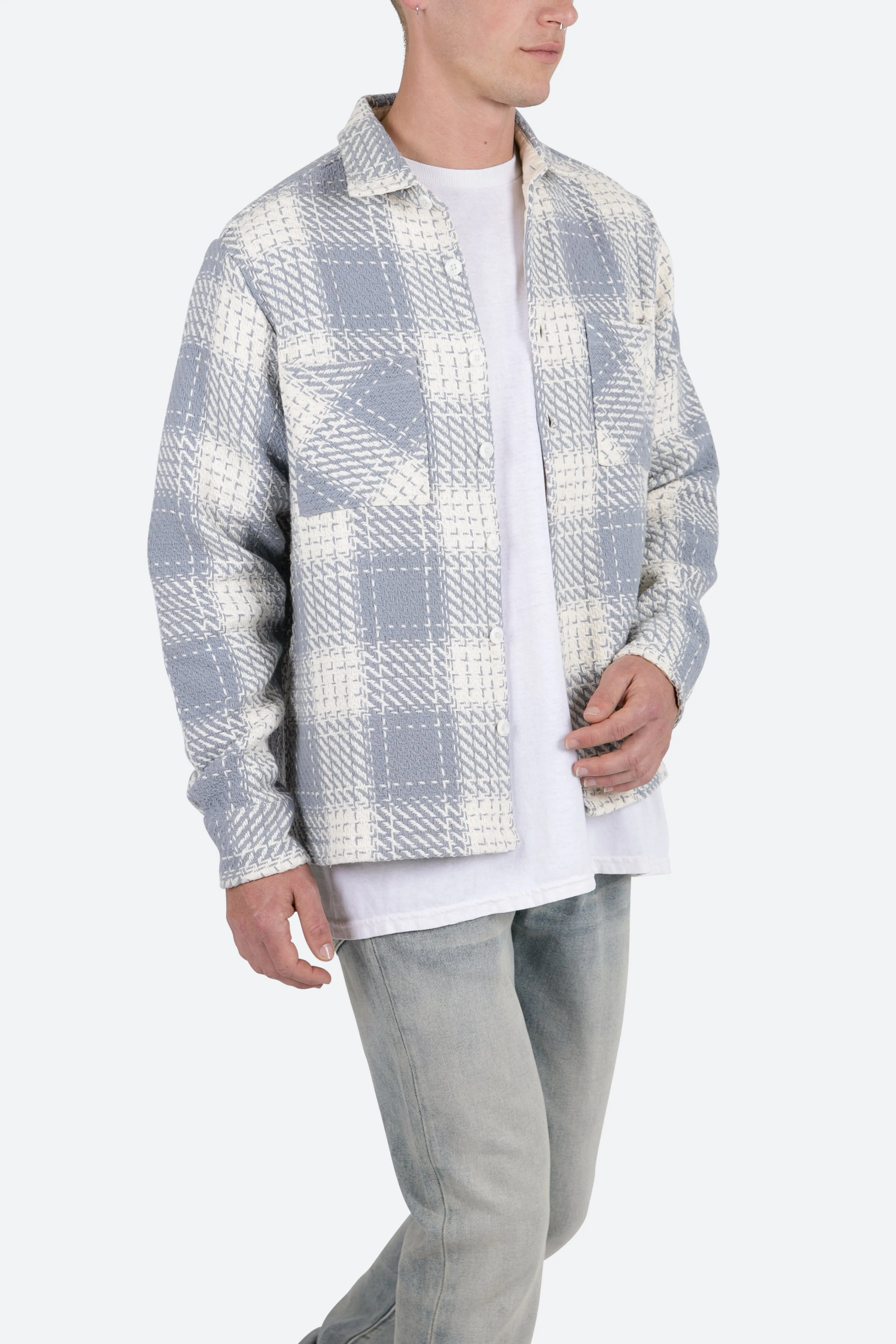 Classic Flannel Shirt - Blue/White