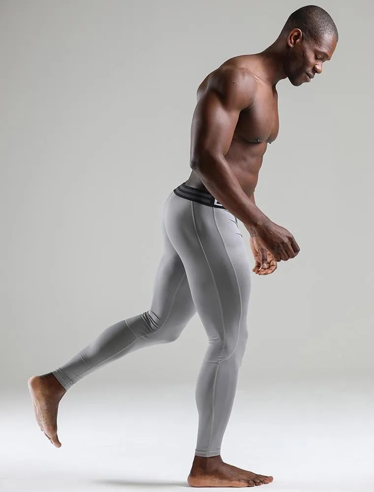 Compression Leggings - Gun Metal Grey