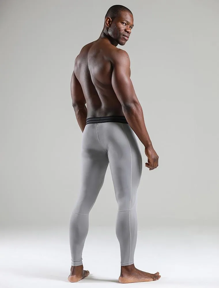 Compression Leggings - Gun Metal Grey