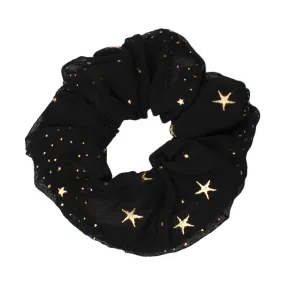 Demi Star Hair Scrunchie - Black