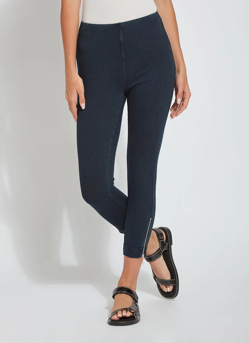 Denim Cuffed Crop- Indigo Jeans