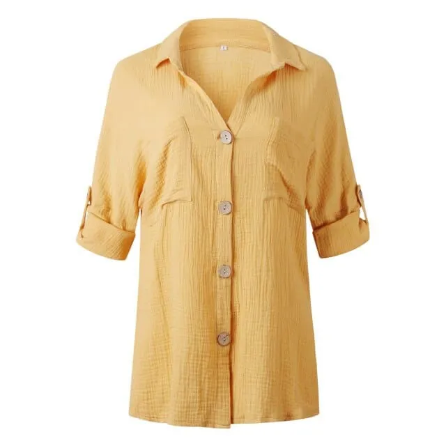 DressBetty - Women Summer Shirt Spring Long Sleeve Blouse