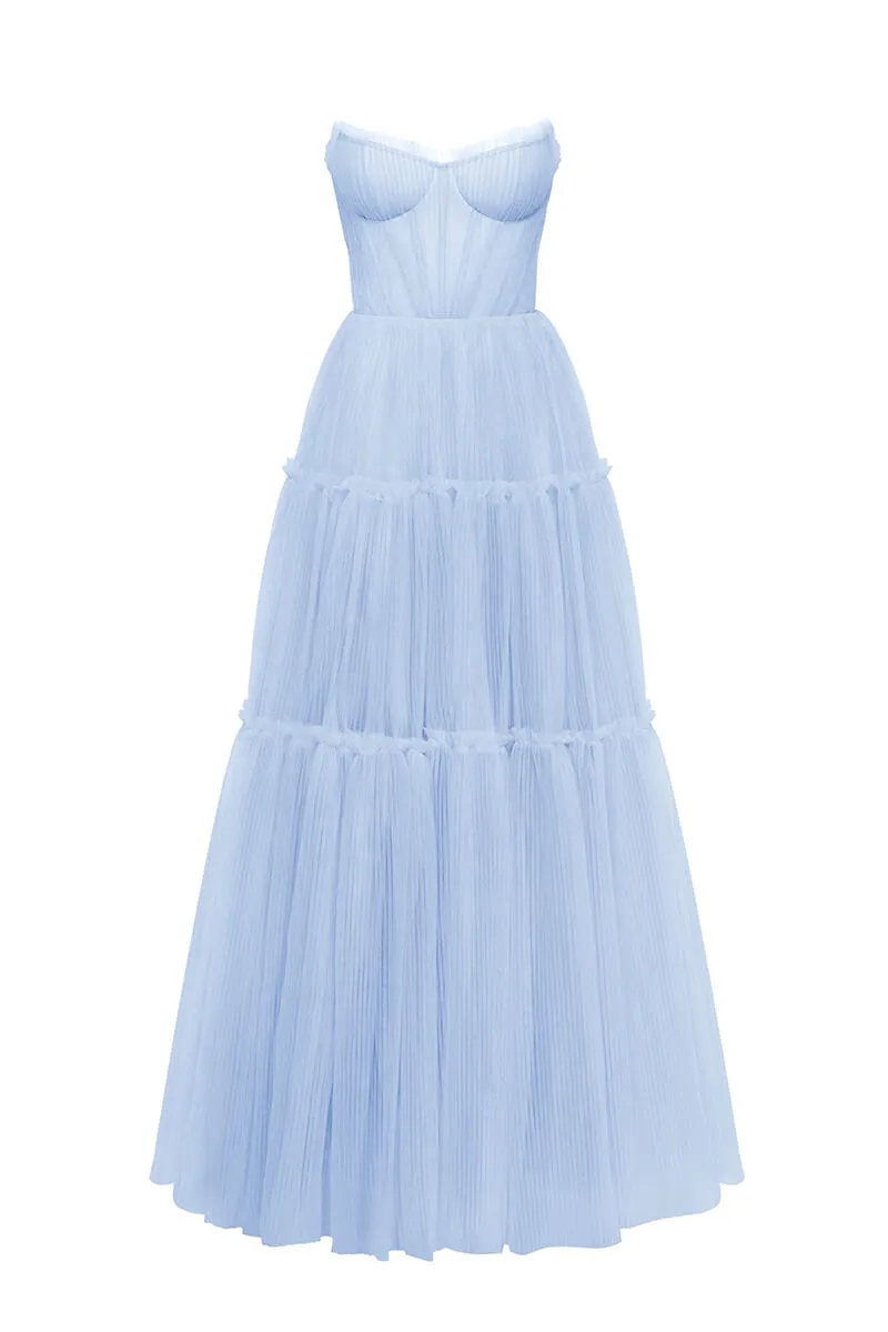 Evening Philosophy Tulle Maxi Dress