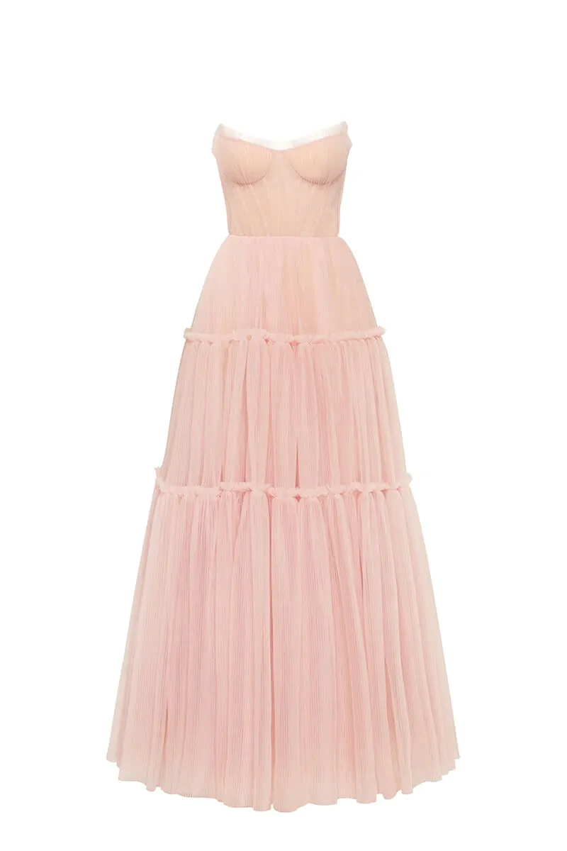 Evening Philosophy Tulle Maxi Dress