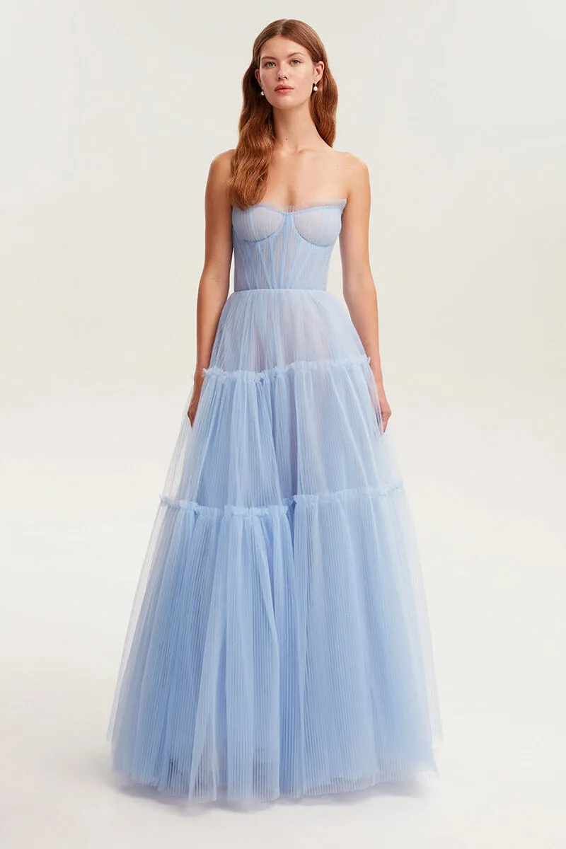 Evening Philosophy Tulle Maxi Dress