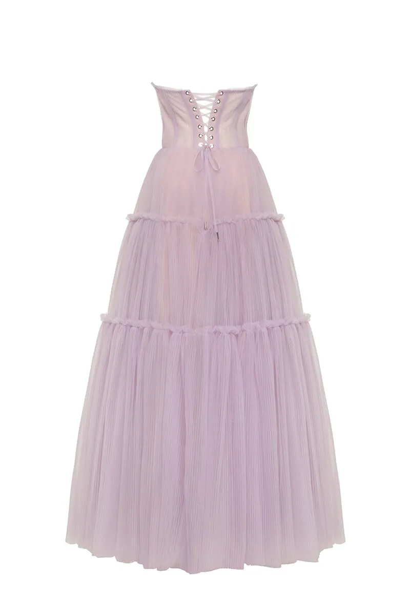 Evening Philosophy Tulle Maxi Dress