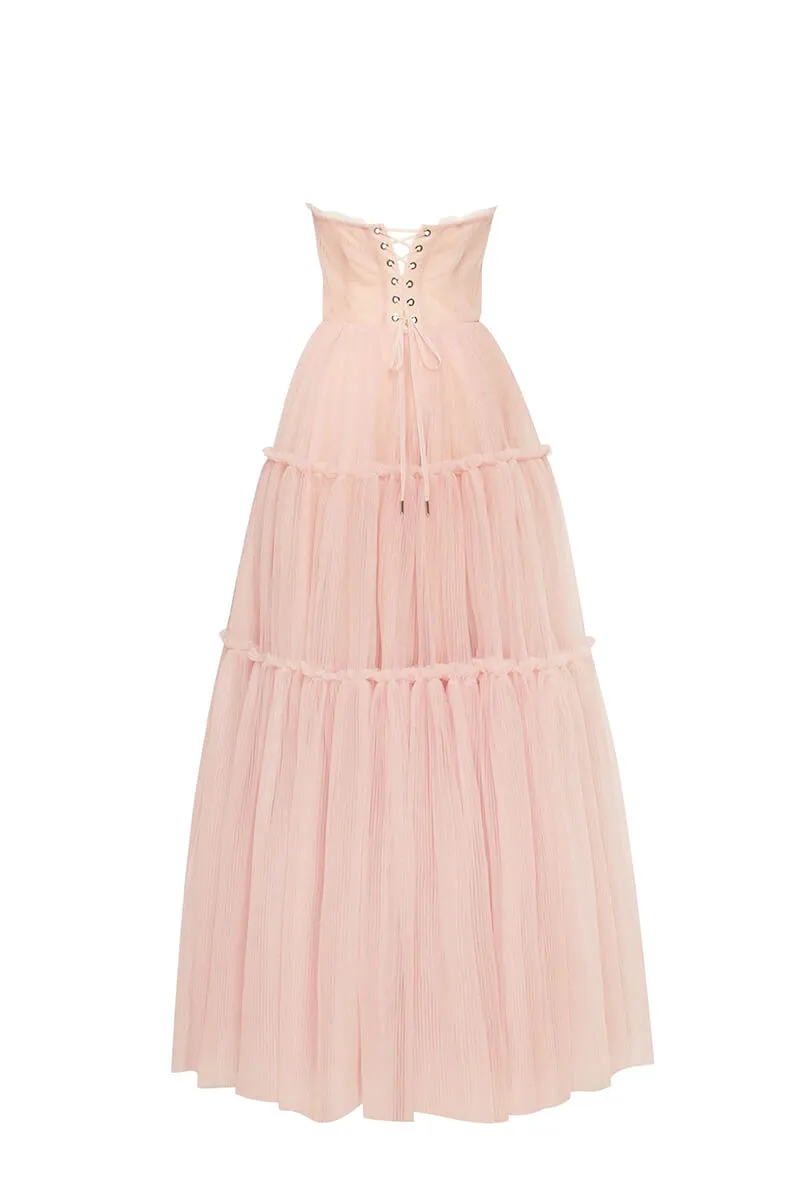 Evening Philosophy Tulle Maxi Dress