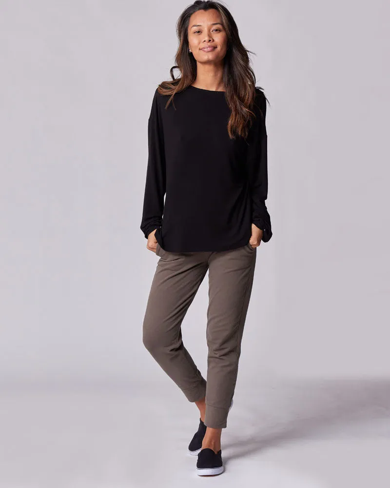 Every Way Long-Sleeve Wrap Blouse