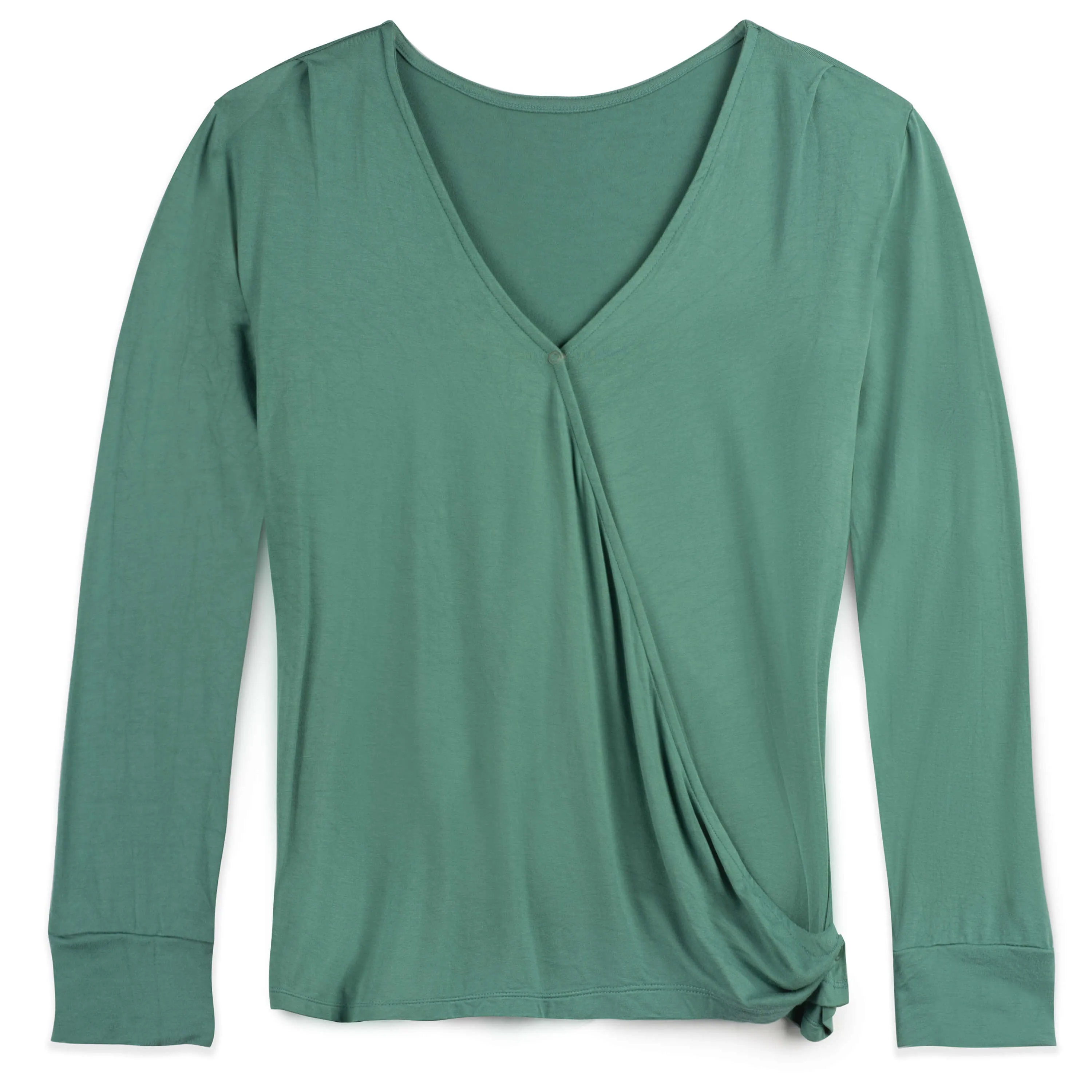 Every Way Long-Sleeve Wrap Blouse