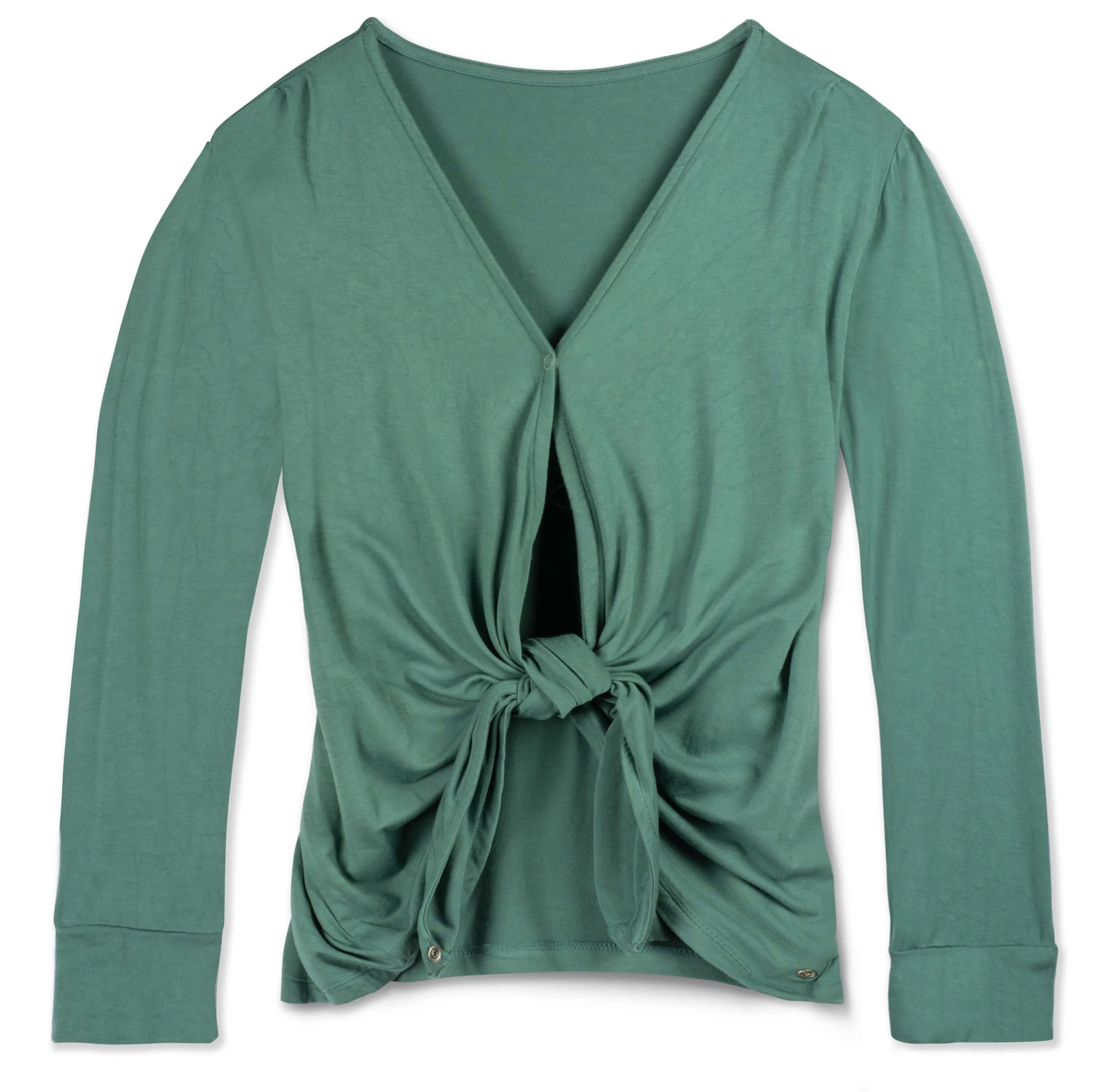 Every Way Long-Sleeve Wrap Blouse