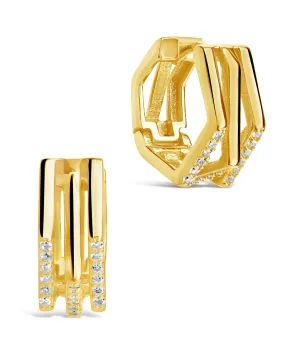 Evie CZ Micro Hoop Earrings