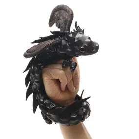 Folkmanis Midnight Dragon Wristlet Puppet