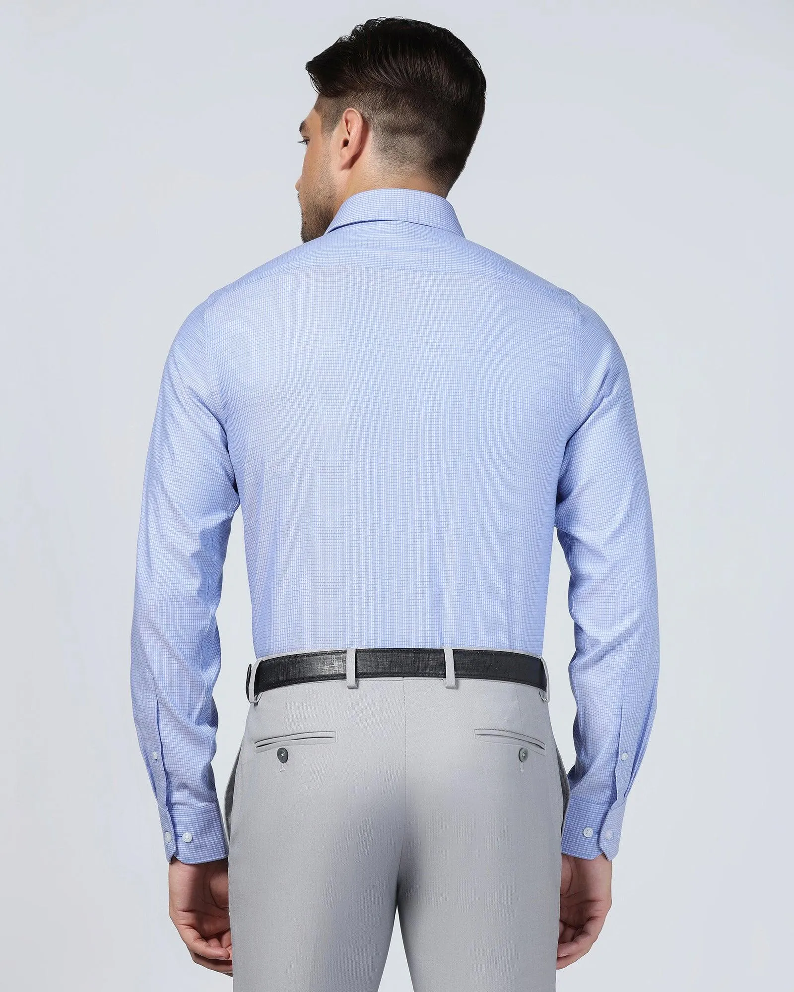 Formal Blue Check Shirt - Zoi