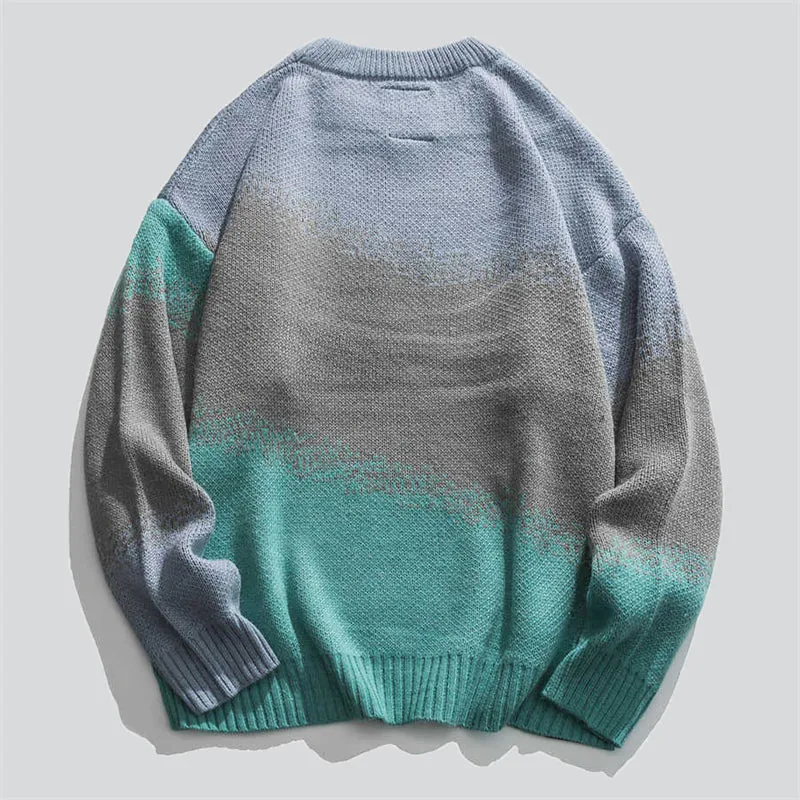 Gradient Colour Knitted Sweater